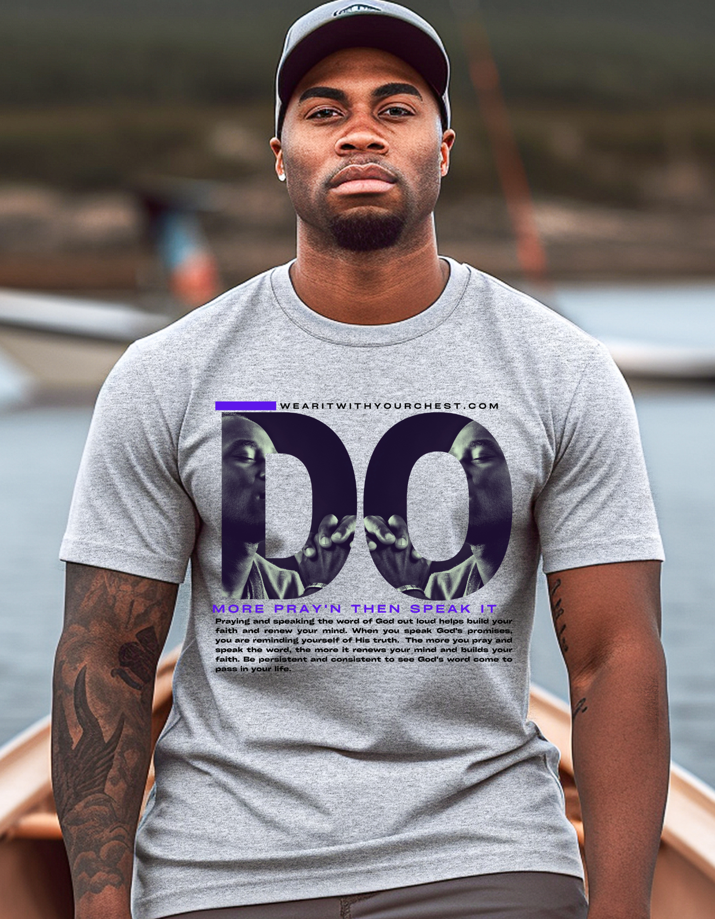 Do More Praying Then Speak It (Uni-Sex) T-Shirt